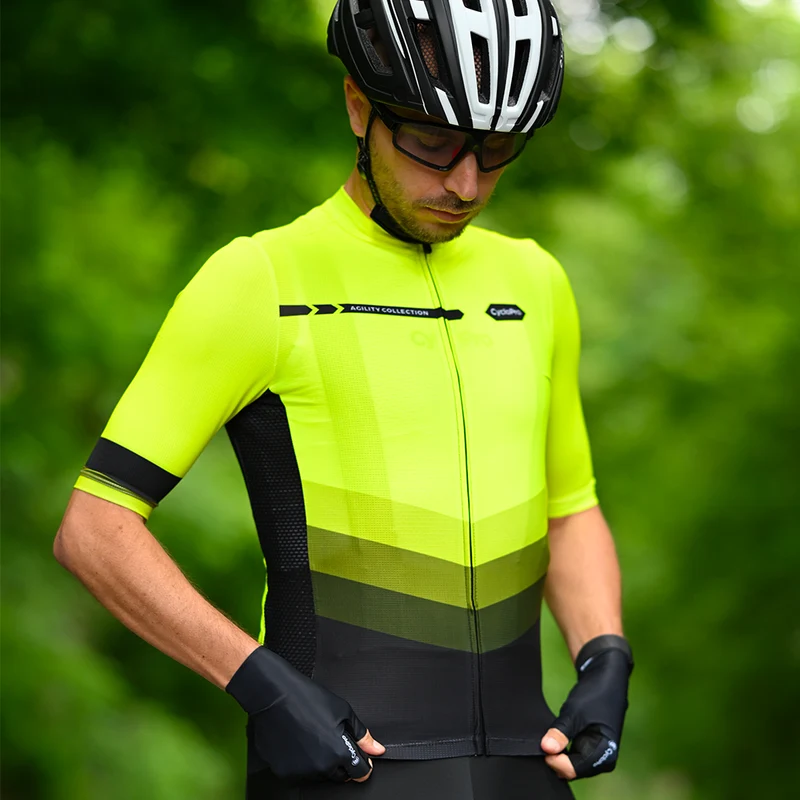 MAILLOT DE CYCLISME JAUNE - AGILITY