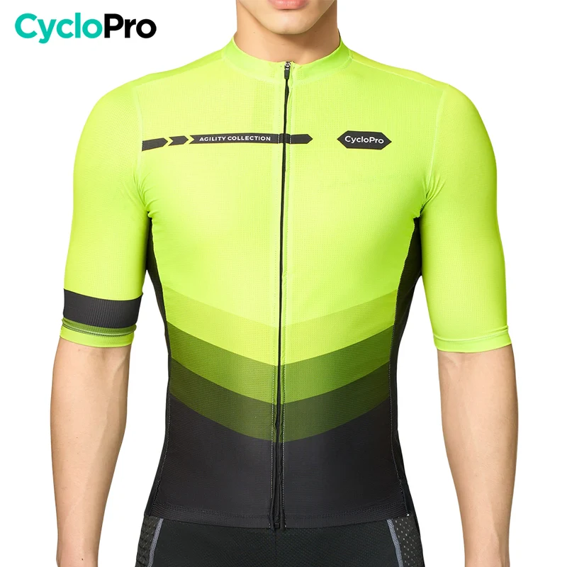 MAILLOT DE CYCLISME JAUNE - AGILITY