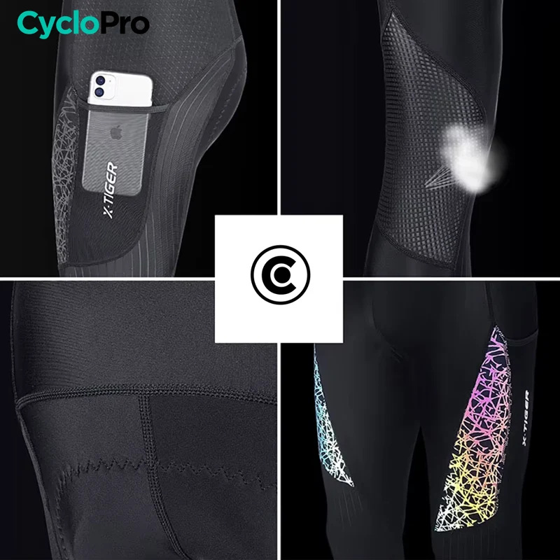 Collant de cycliste reflect+ - Homme