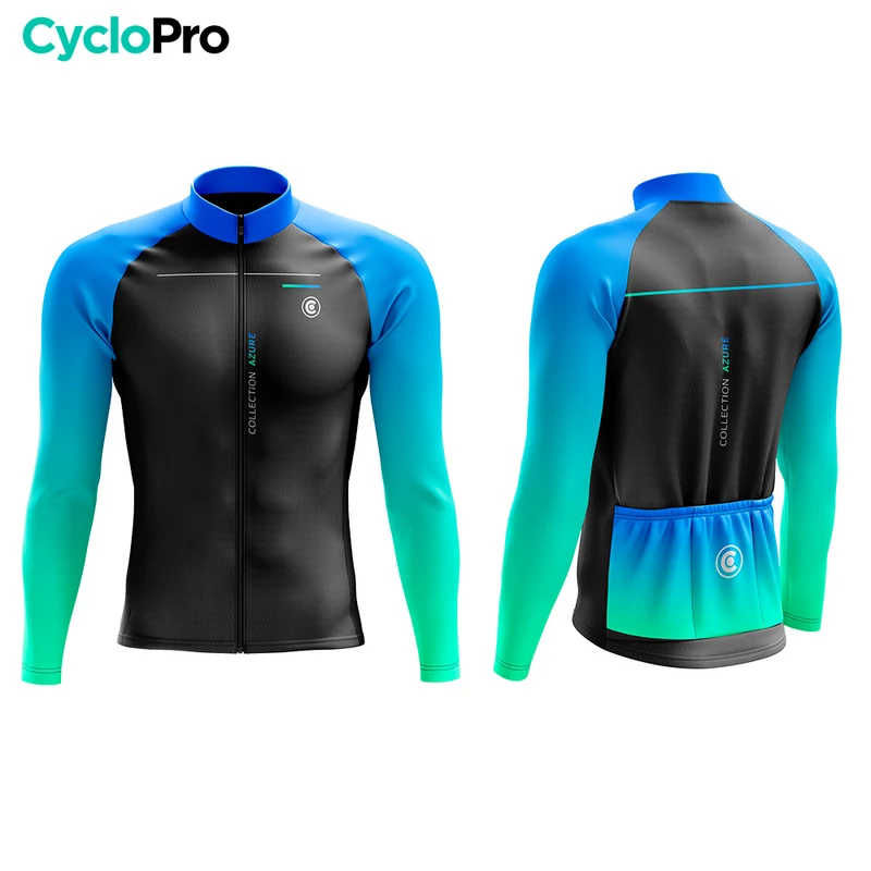 Tenue cycliste hiver - Collection Azure