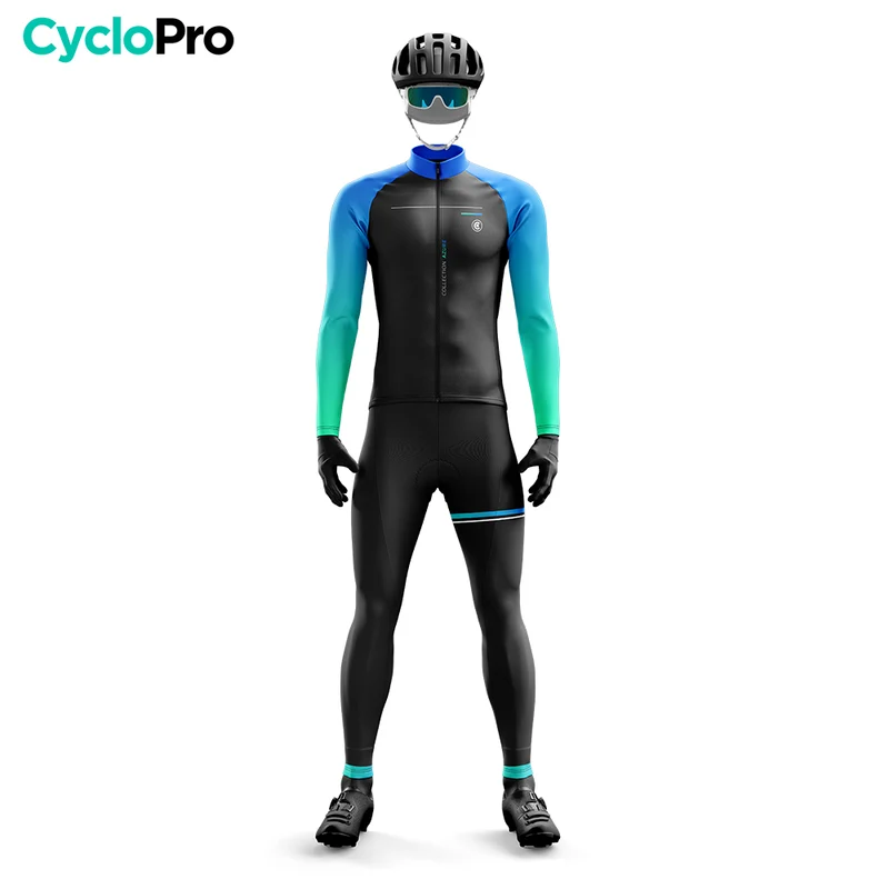 Tenue cycliste hiver - Collection Azure