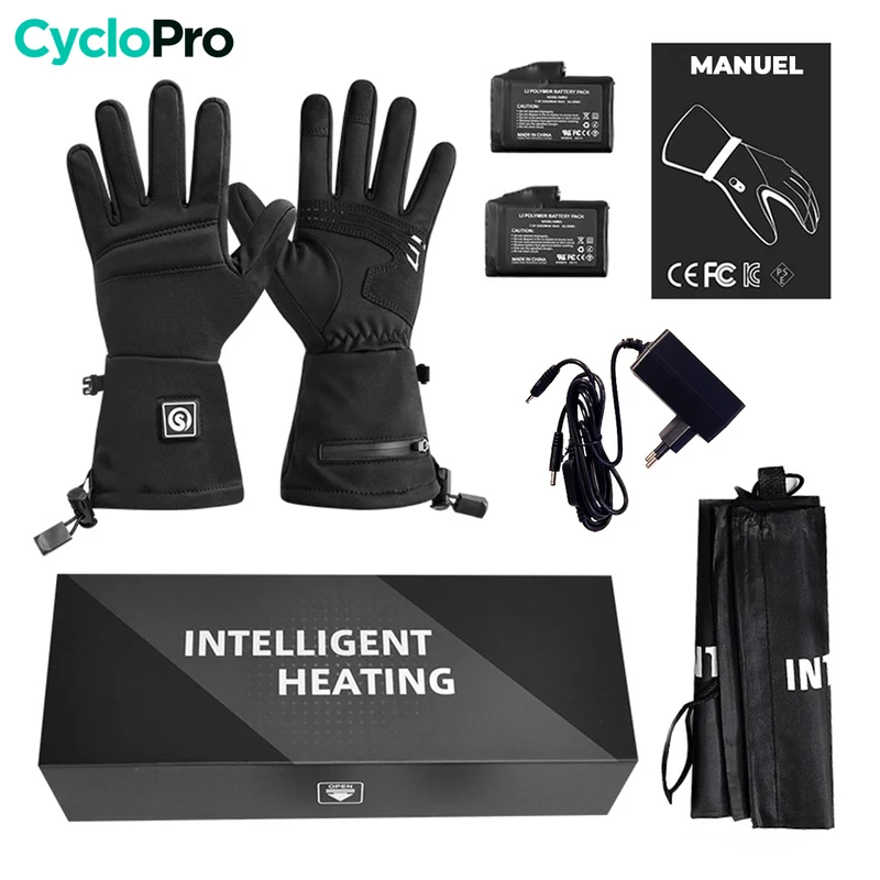 Gants Chauffants Vélo - HeatingPlus