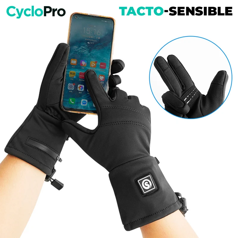Gants Chauffants Vélo - HeatingPlus