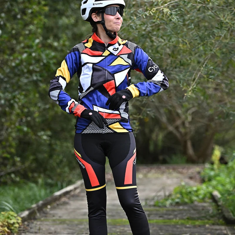 Tenue Vélo Hiver Mosaique - Confort+