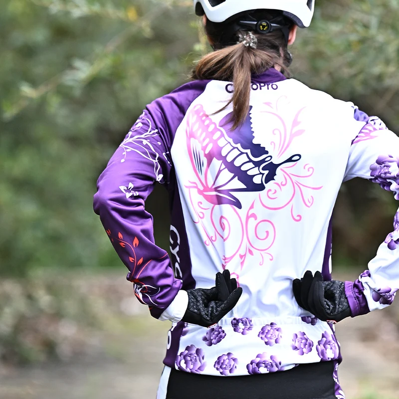 MAILLOT LONG DE CYCLISME BUTTERFLY - HIVER