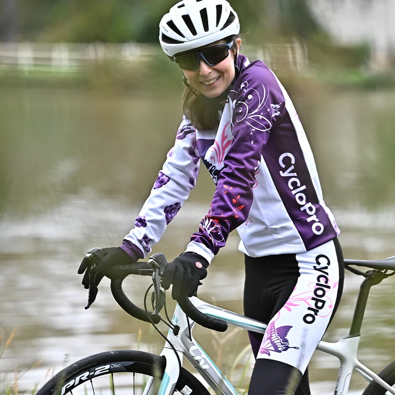 MAILLOT LONG DE CYCLISME BUTTERFLY - HIVER