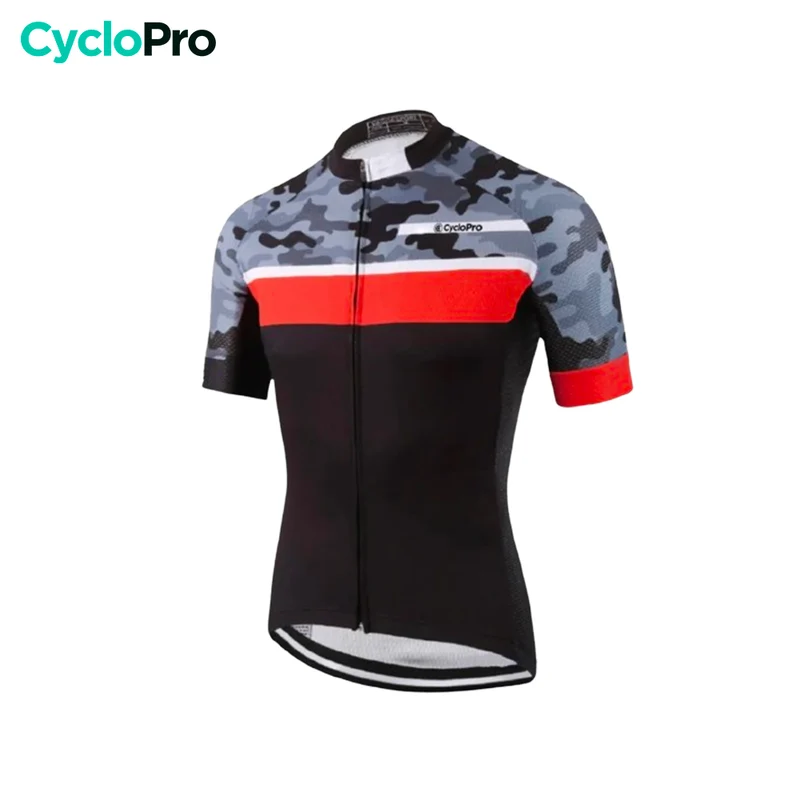 MAILLOT DE CYCLISME ROUGE - CAMORIDE - DESTOCKAGE