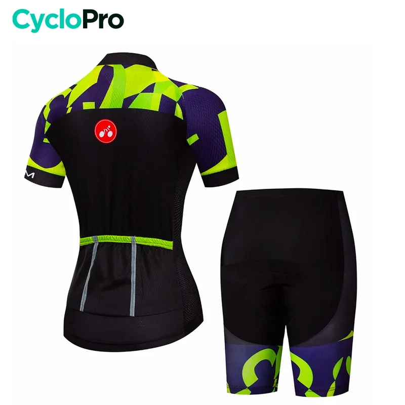 Tenue Vélo de Route Noire et Verte - Heart
