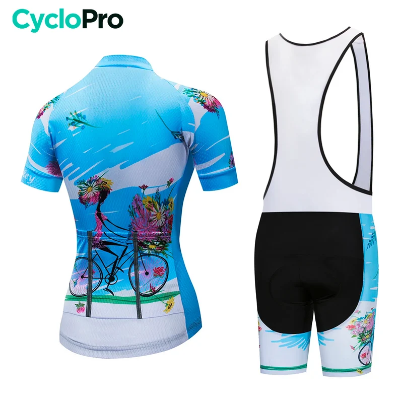 Tenue Vélo de Route Bleue - Happy+