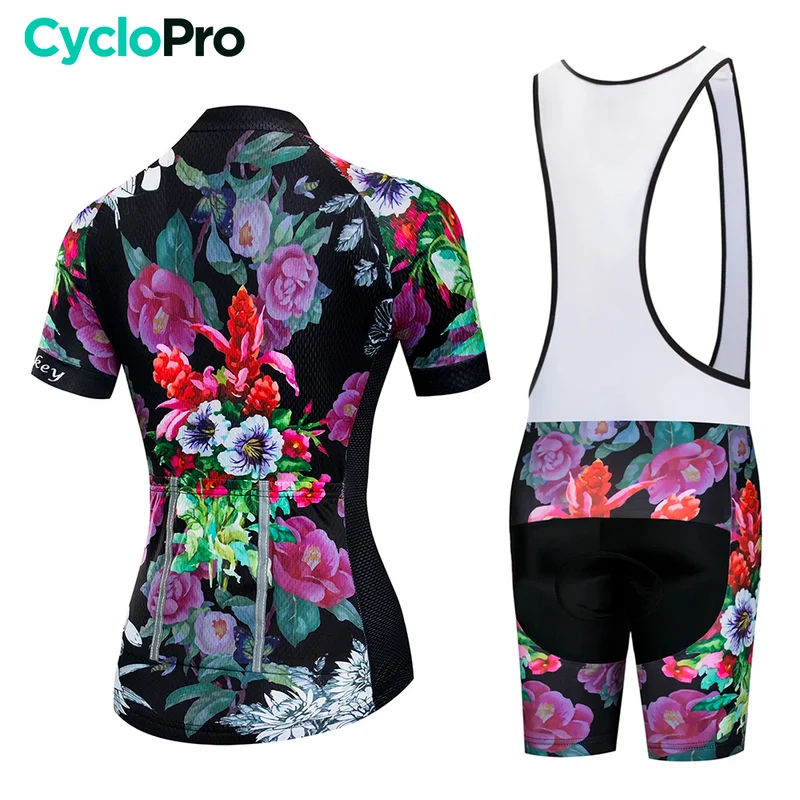 Tenue Vélo de Route Colorée - Floral+