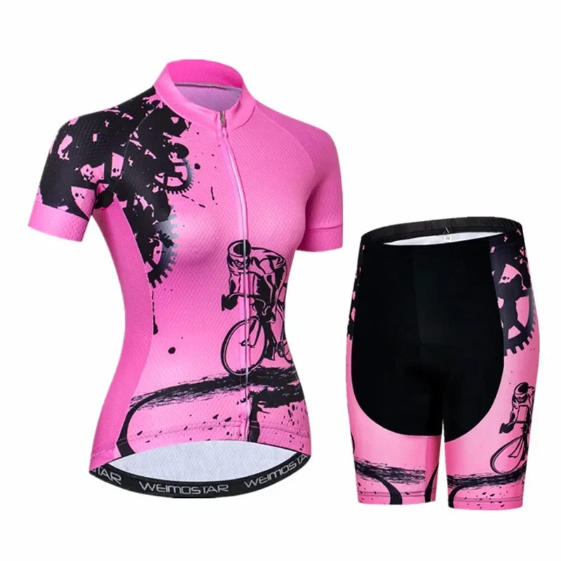 Tenue Vélo de Route Rose - Cycling