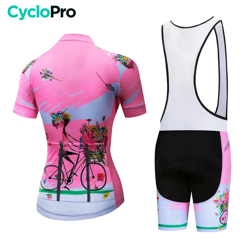 Tenue Vélo de Route Rose - Happy+