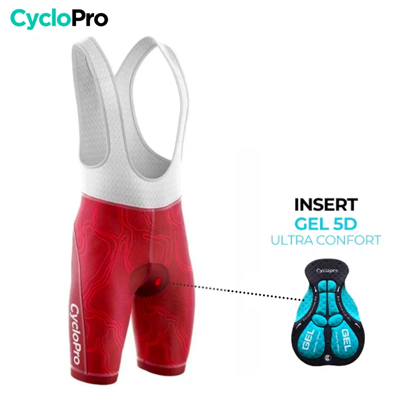 Cuissard De Cyclisme Rouge - Fluidity+