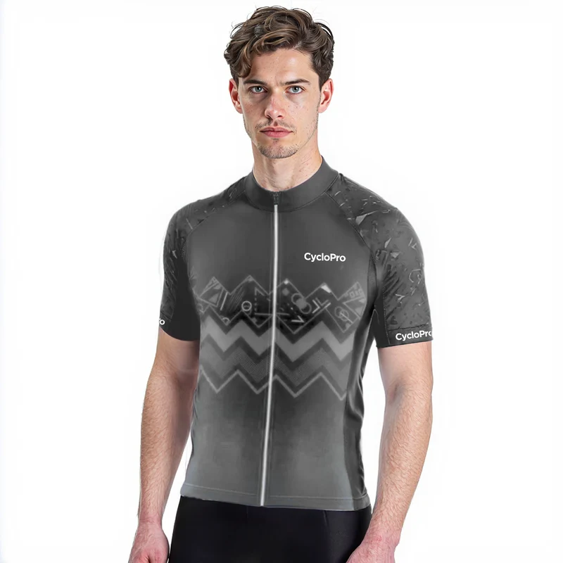 MAILLOT CYCLISME ROUTE GRIS - WAVE+