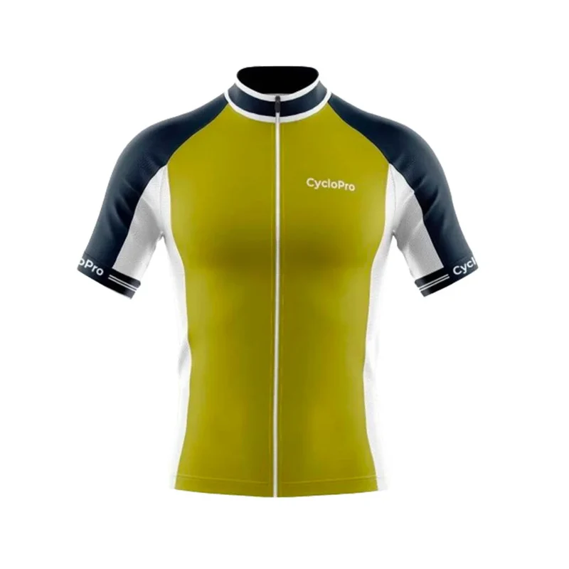 Maillot Cyclisme Route Jaune - Uni+