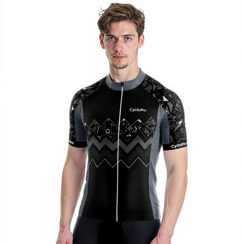MAILLOT CYCLISME ROUTE NOIR - WAVE+