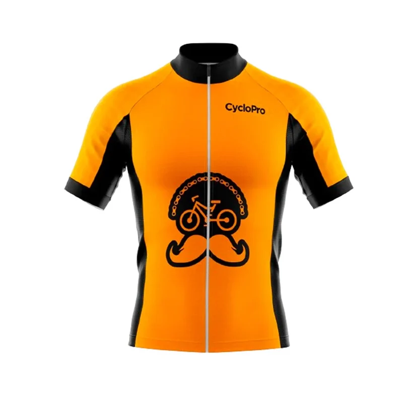 Maillot Cyclisme Route Orange - Fleur de l'age