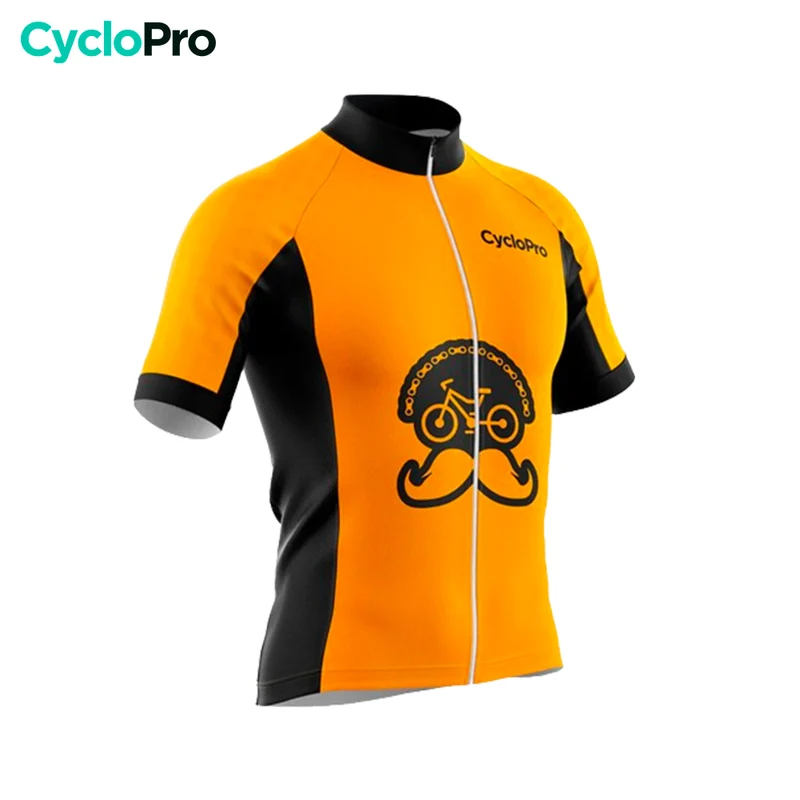 Maillot Cyclisme Route Orange - Fleur de l'age