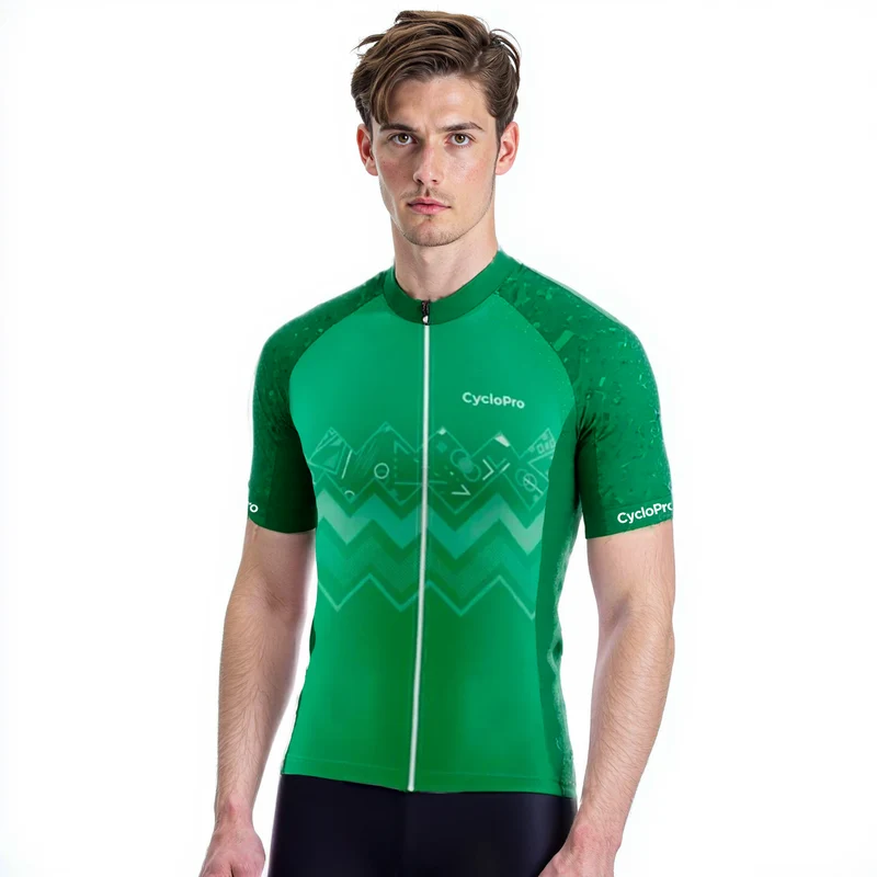 MAILLOT CYCLISME ROUTE VERT - WAVE+