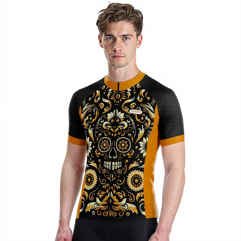 Maillot Cyclisme Route Squelette - Majesty