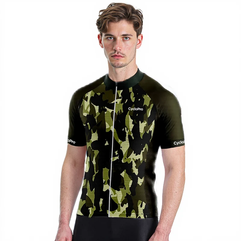 Maillot Cyclisme Route Vert - Militaro+