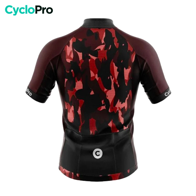 Maillot Cyclisme Route Rouge - Militaro+