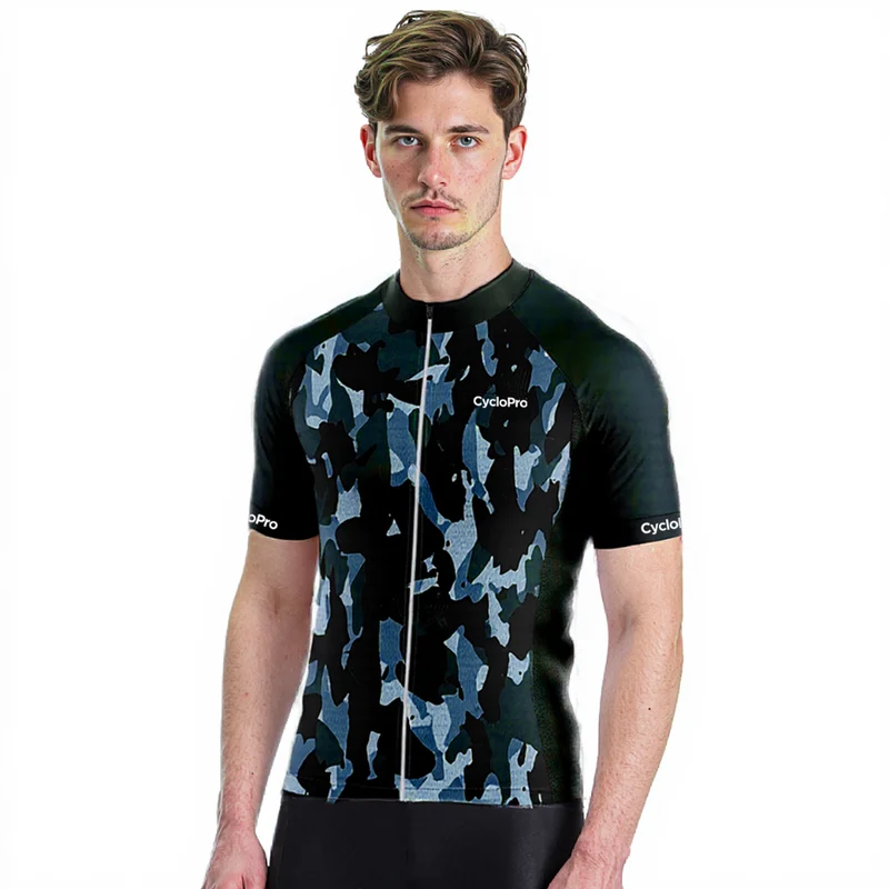 Maillot Cyclisme Route Bleu - Militaro+