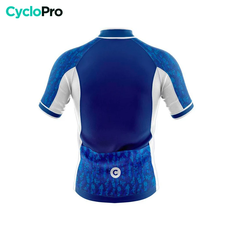 Maillot Cyclisme Route Bleu - Pixel+