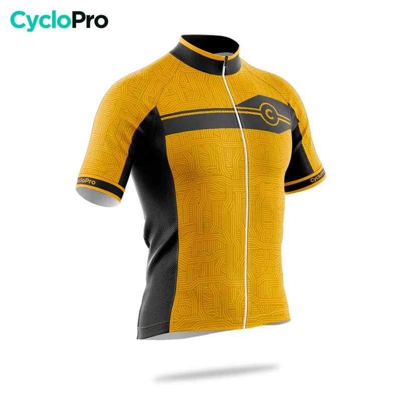 Maillot Cyclisme Route Jaune - Diamond+