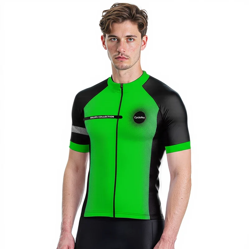 MAILLOT DE CYCLISME VERT - EKLIPS
