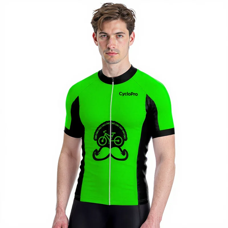 Maillot Cyclisme Route Vert - Fleur de l'age