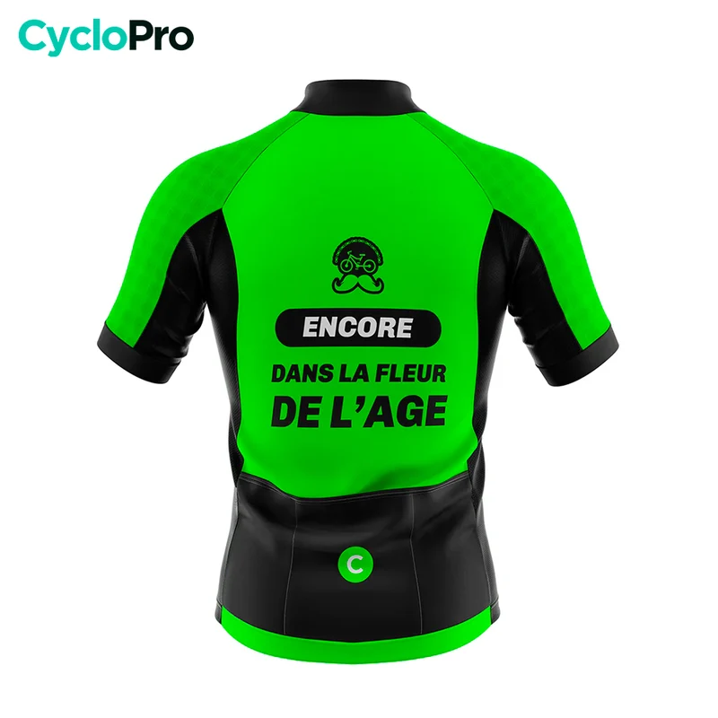 Maillot Cyclisme Route Vert - Fleur de l'age