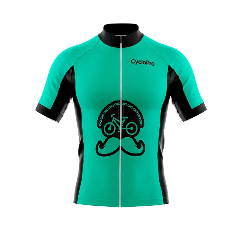 Maillot Cyclisme Route Turquoise - Fleur de l'age