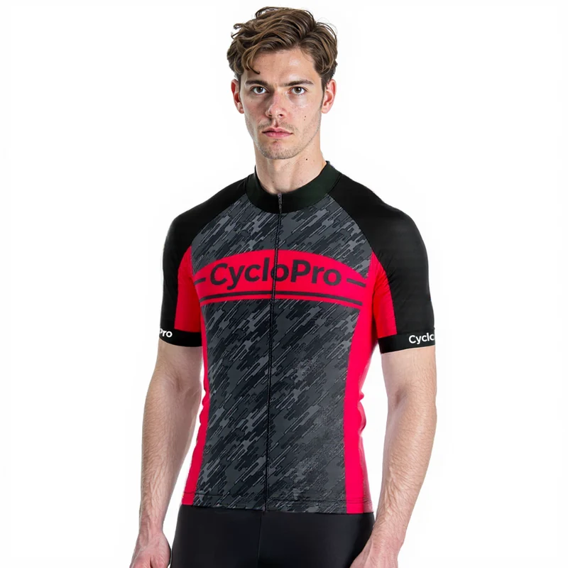 Maillot Cyclisme Route Rouge - Wind+