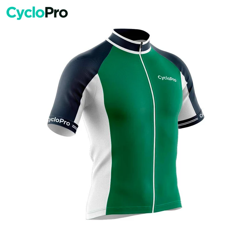 Maillot Cyclisme Route Vert - Uni+