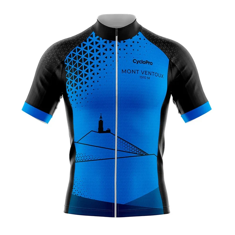 Maillot de Cyclisme Mont Ventoux Bleu - Performance