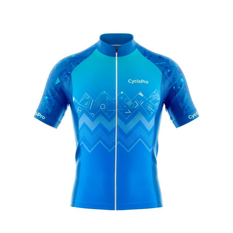 MAILLOT CYCLISME ROUTE BLEU - WAVE+