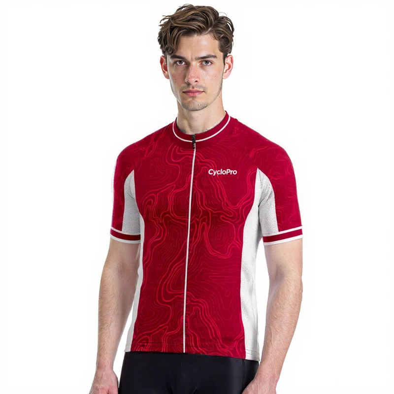 Maillot Cyclisme Route Rouge - Fluidity+