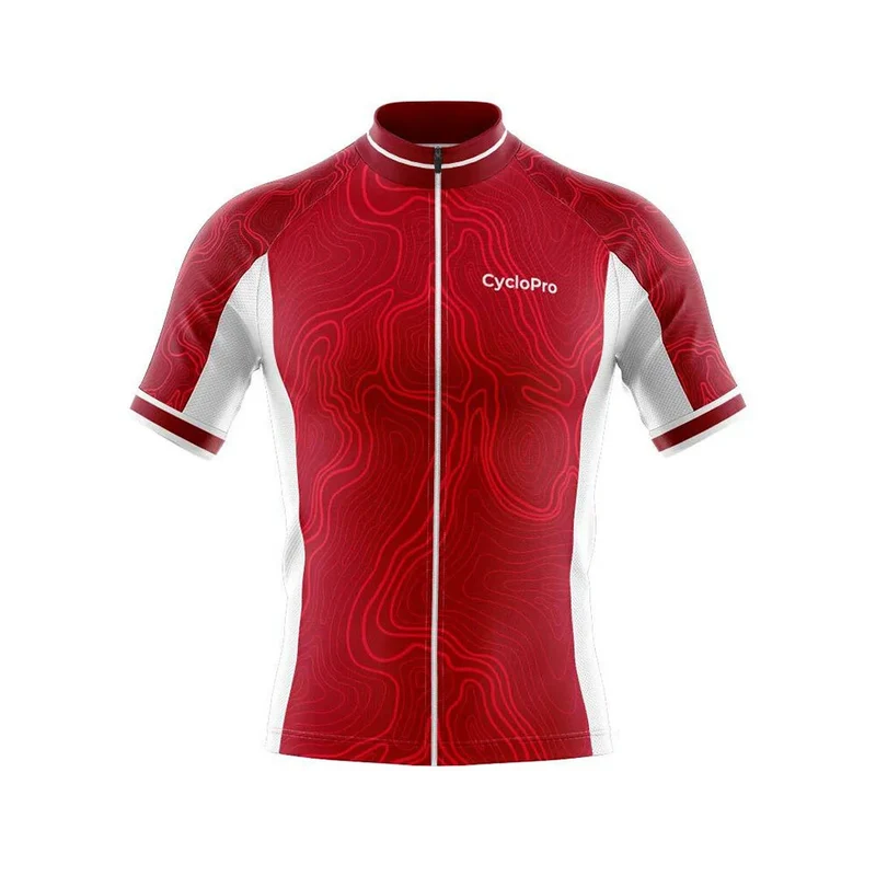 Maillot Cyclisme Route Rouge - Fluidity+