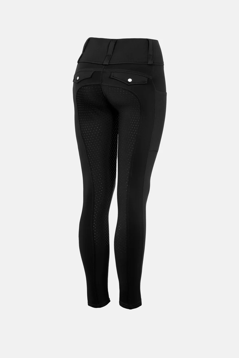 Young Rider Anya leggings d’équitation thermo hybride full grip Black 134-140