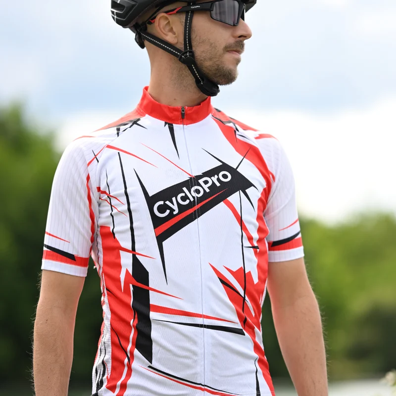 Maillot Cyclisme Route Rouge - Sensas+