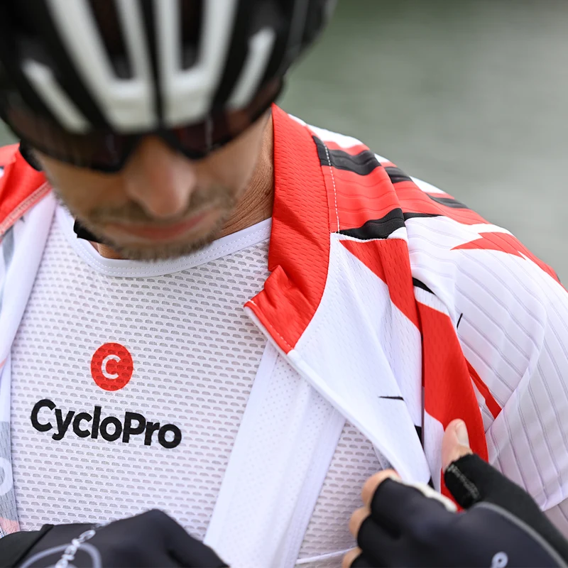 Maillot Cyclisme Route Rouge - Sensas+