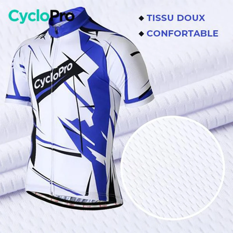 Maillot Cyclisme Route Bleu - Sensas+