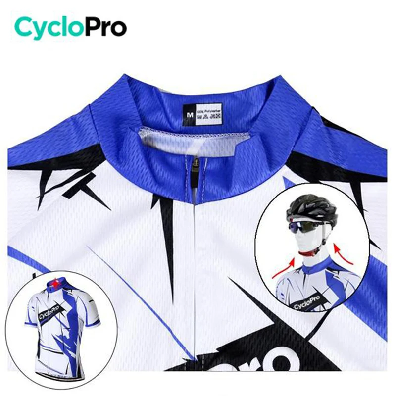 Maillot Cyclisme Route Bleu - Sensas+