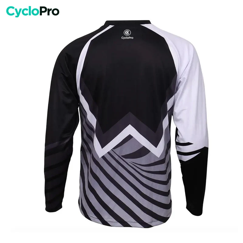Maillot Vtt homme manche longue gris et blanc | AgilityMax