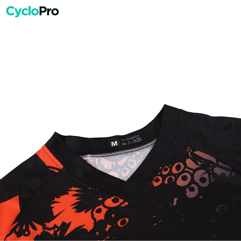 Maillot Vtt homme manche longue noir et rouge | AgilityMax