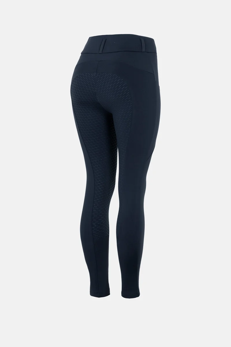 Leanna Pantalon d'équitation thermo femme à grip intégral et dos galbé Dark navy 38