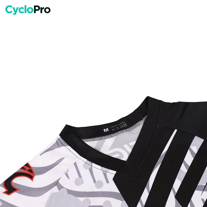 Maillot Vtt homme manche courte gris et rouge | AgilityMax