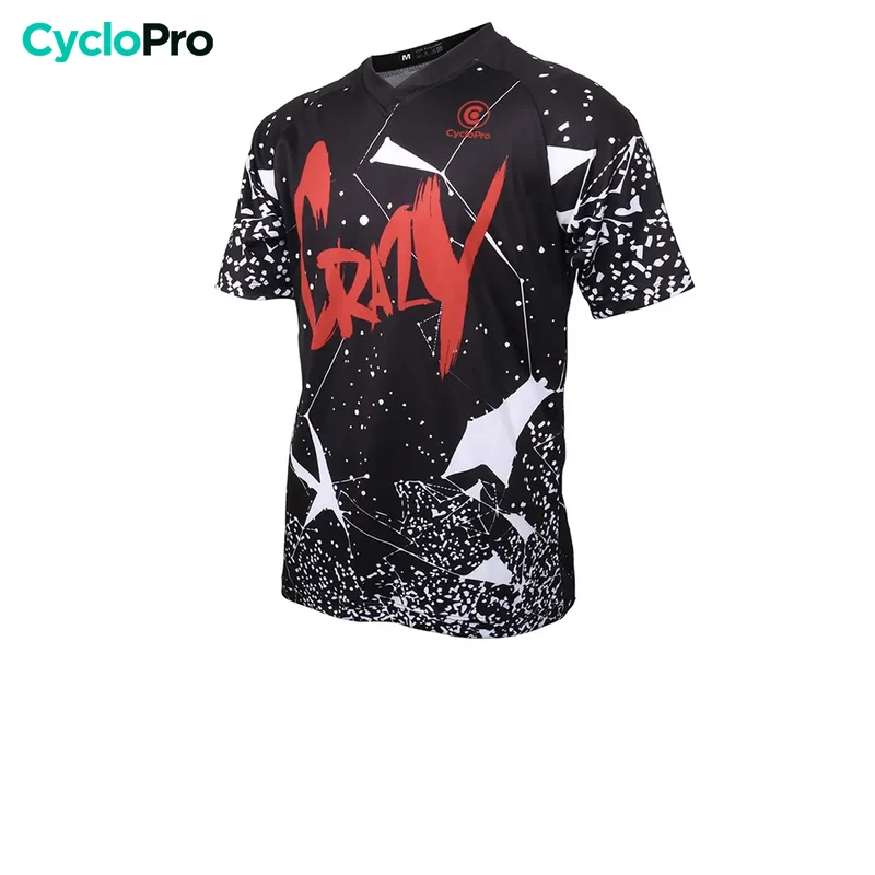 Maillot Vtt homme manche courte noir et rouge | AgilityMax