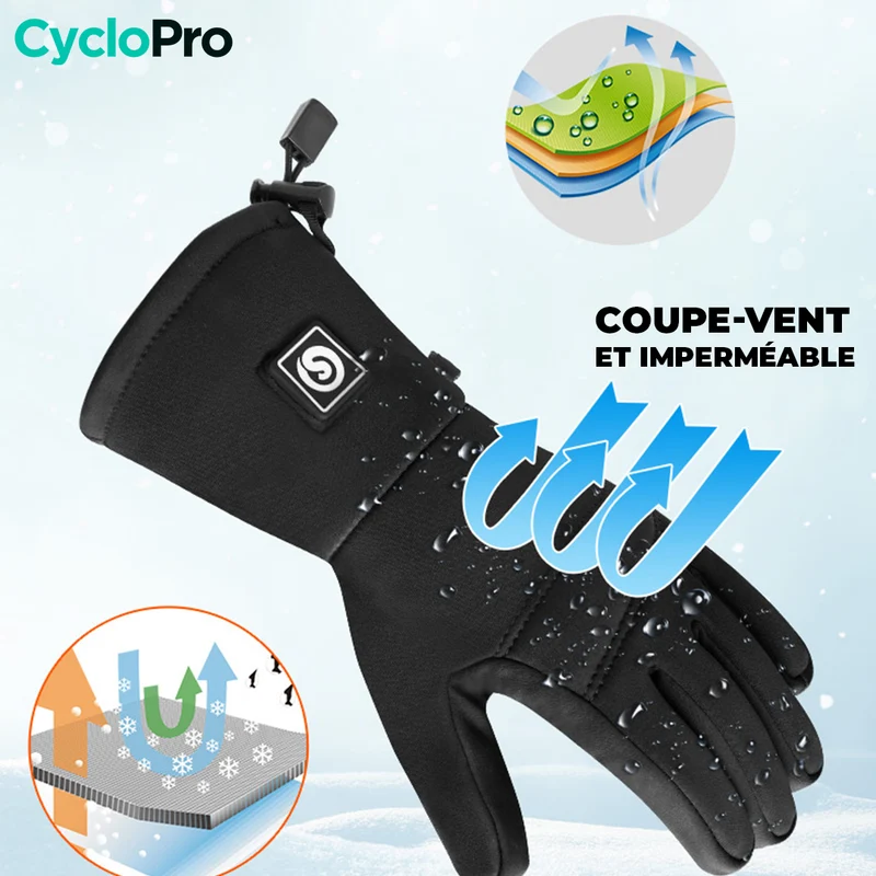 Gants Chauffants Vélo - HeatingPlus